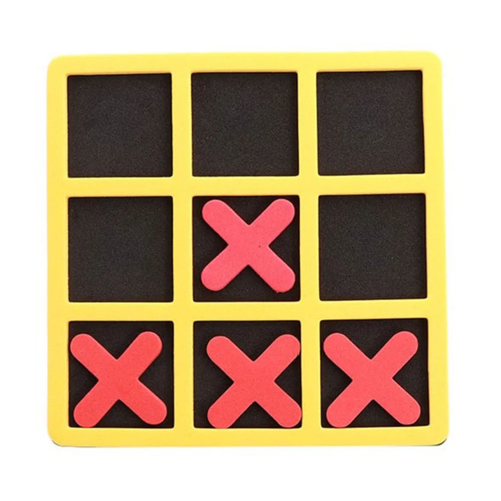 Foam Tic-Tac-Toe Mini Board Game Bright Color Classic Interactive Toy O2688