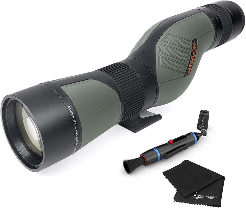 Straight Angle Spotting Scope with Lens Cleaning Pen and Lens Cleaning Cloth C740