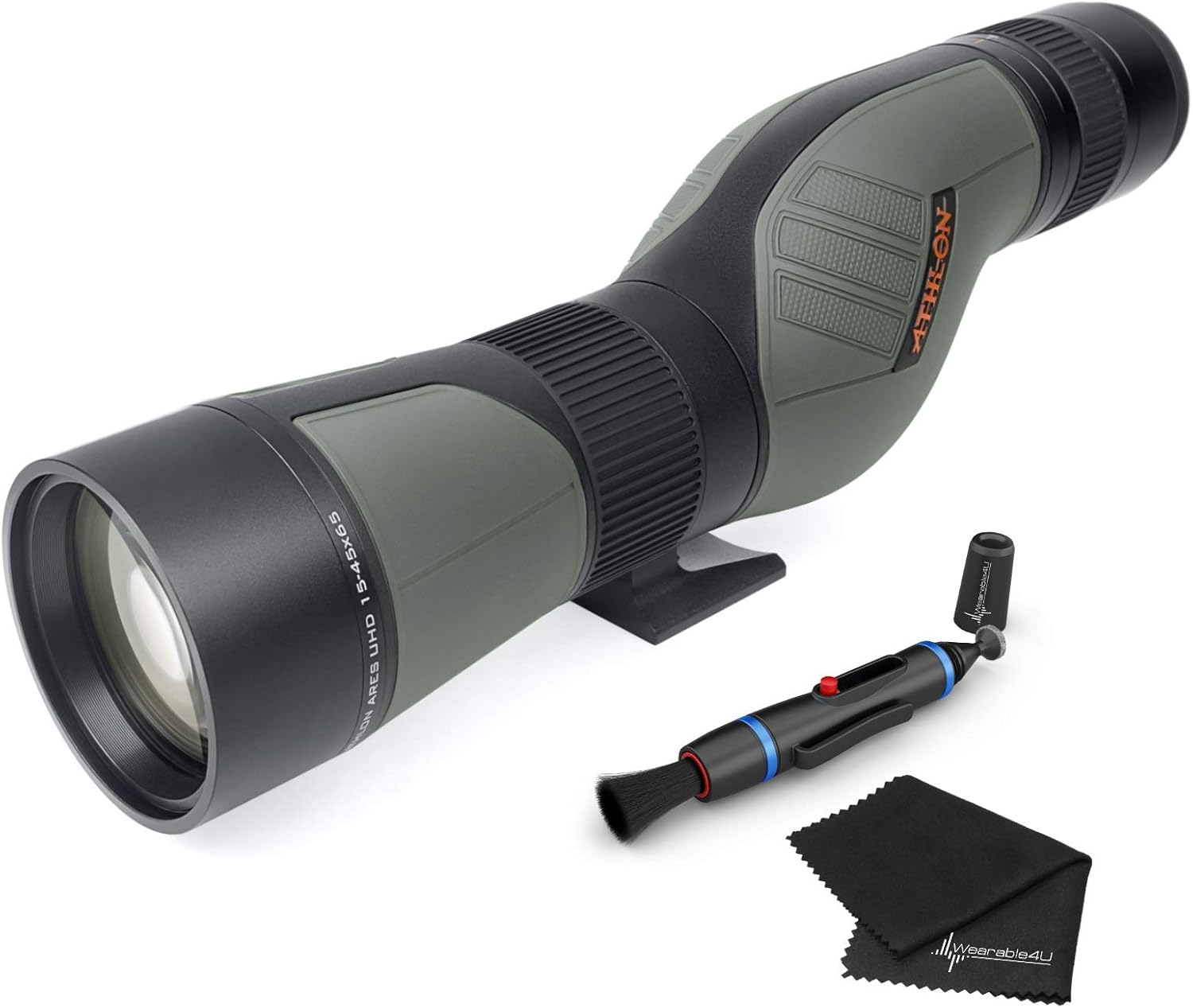 Straight Angle Spotting Scope with Lens Cleaning Pen and Lens Cleaning Cloth C740