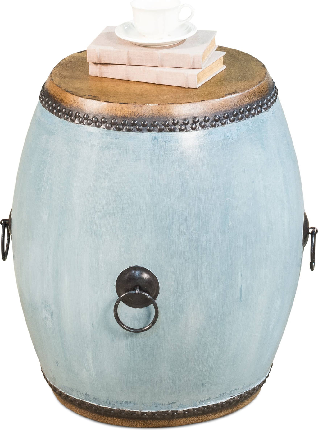 Blue Drum End Table O74765