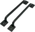 Black Cast Iron Pull Handles 12 inch Set of 2 A139