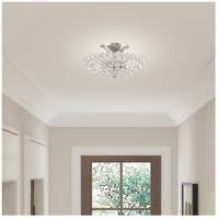 2-Light Ceiling Mount, Brushed Nickel K90107