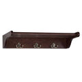Mahogany Wall Mounted Coat Rack V706042