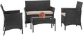 4 Pieces Outdoor Rattan Wicker Patio Furniture Set X239