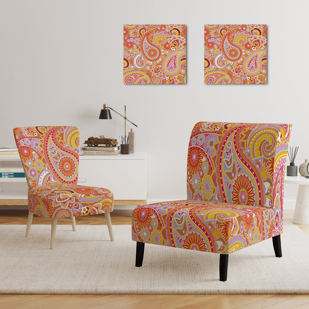Upholstered Mid-Century Accent Chair W921