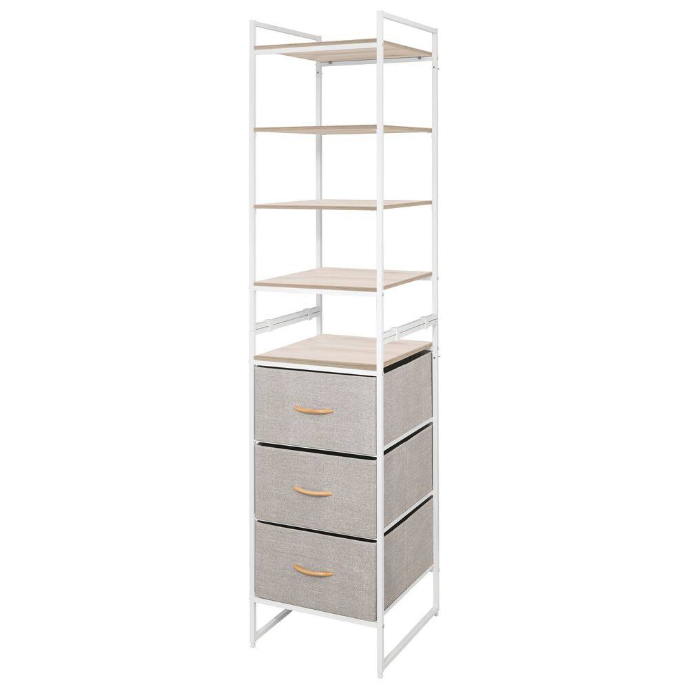 Natural Tall Vertical Fabric Dresser, 3-Drawer W522987