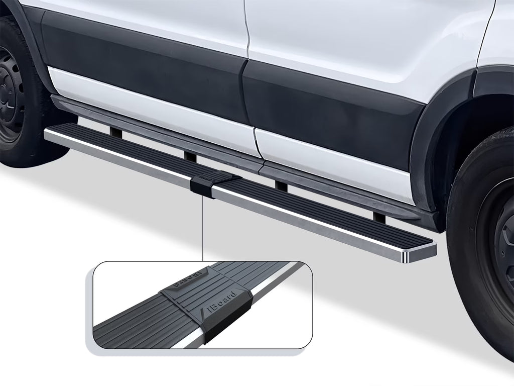 Running Boards 6 inches Silver Stainless Steel Z33062