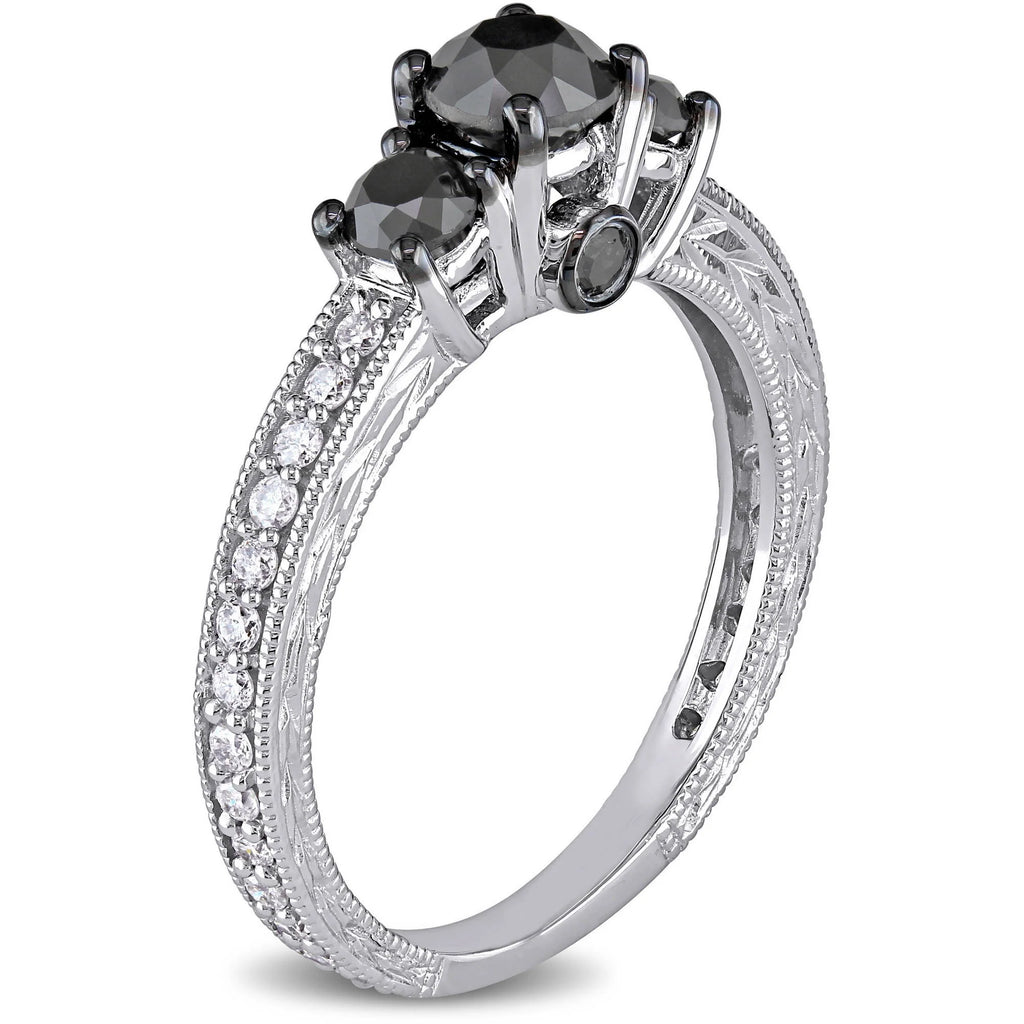 10kt White Gold Three Stone Engagement Ring M59431