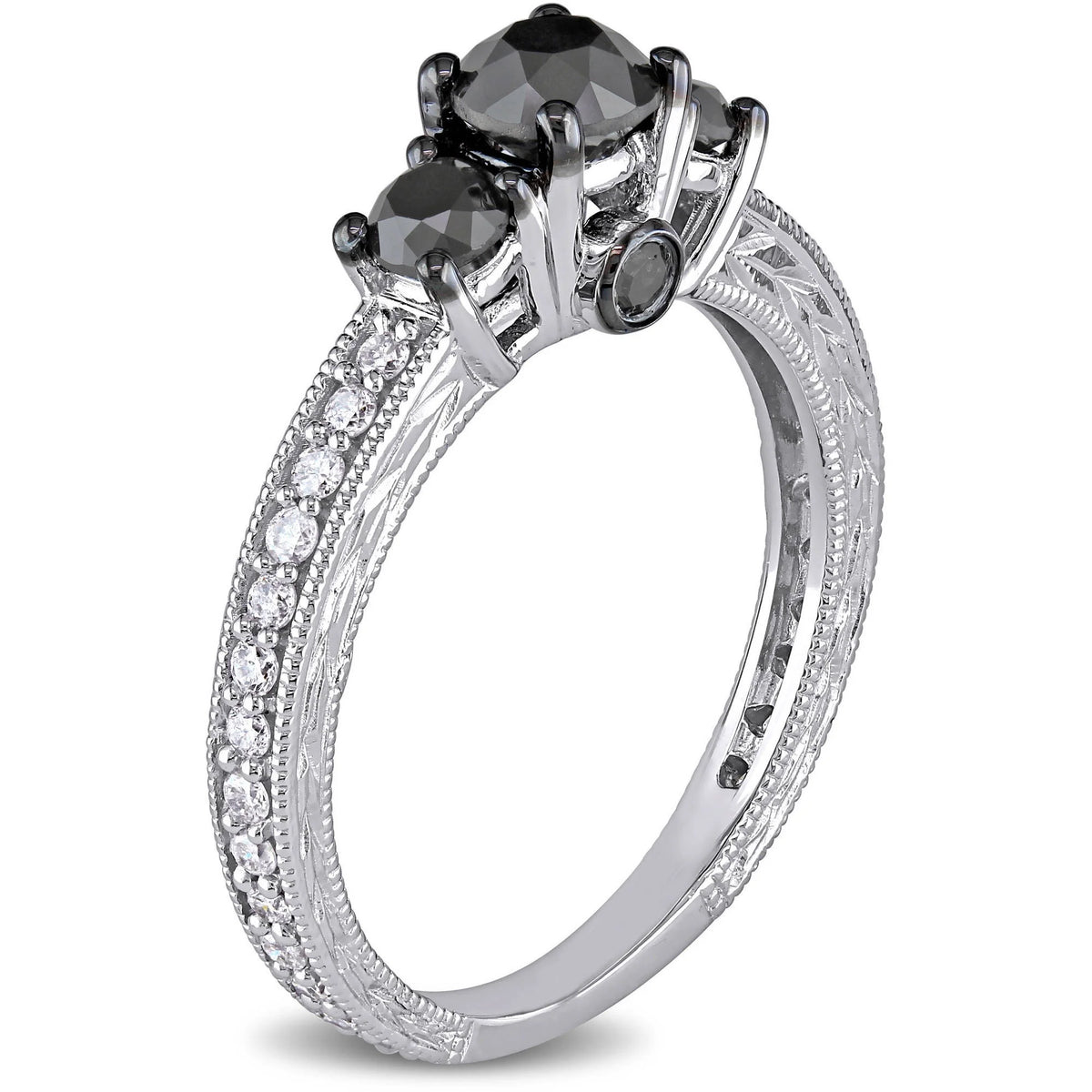 10kt White Gold Three Stone Engagement Ring M59431