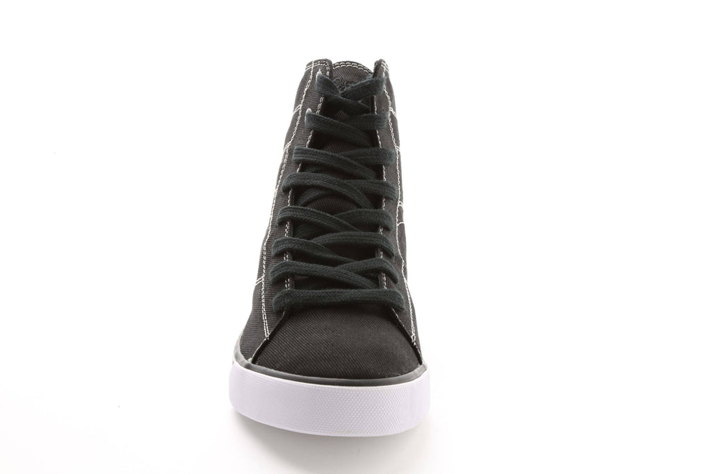 Black Red Canvas High Tops N39417