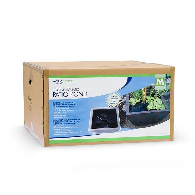 Textured Gray Slate Aquatic Patio Pond M7178