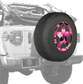 Camo Star Pink Print 32 Soft JL Tire Cover for Jeep Wrangler JL with Back-up Camera V177204