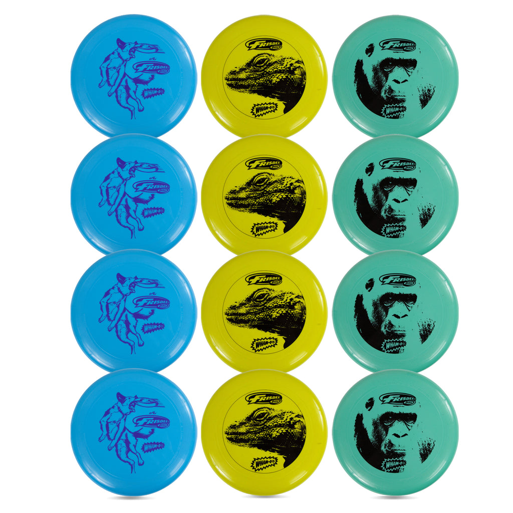 12 PACK GREY GREEN BLUE Lightweight Flying Disc F3306