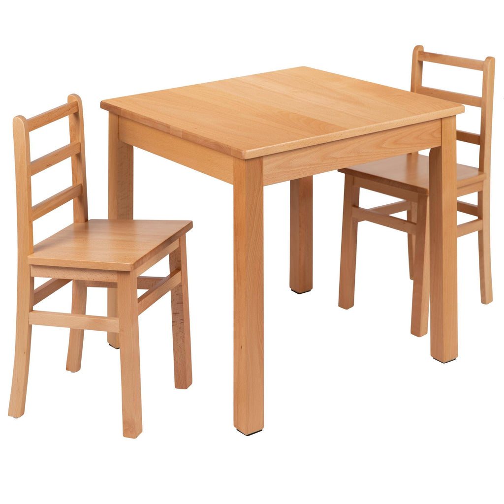 Natural Solid Wood Table and Chair Set E308