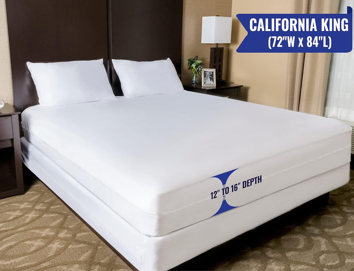 Waterproof Zippered Mattress Protector Encasement Pack of 2 X656201