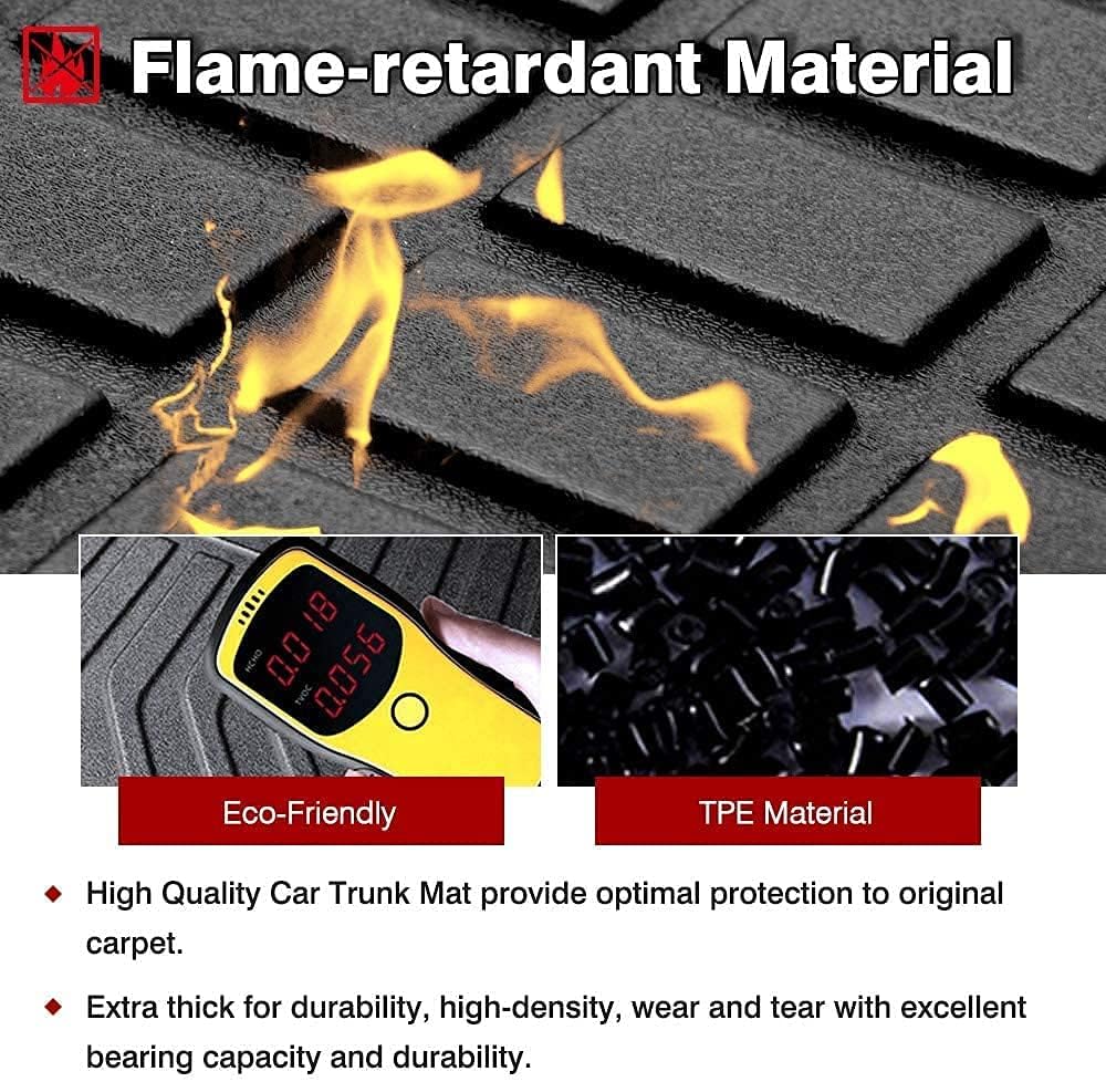 Heavy Duty Trunk Liner for Chevrolet Tracker 2014-2018, 3D Anti-Slip Pack of 2 J223