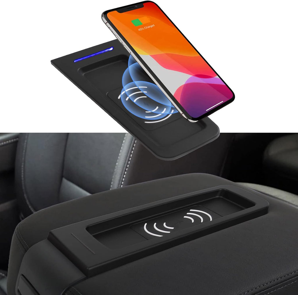 Wireless Charger Tray Center Console Charging Pad 15W Fast Wireless Phone Charger J703579