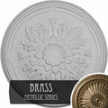 15 3/4x22OD x 5/8x22P Ceiling Medallion, Hand-Painted Brass J102198
