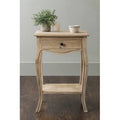 Solid Wood End Table with Storage F75862