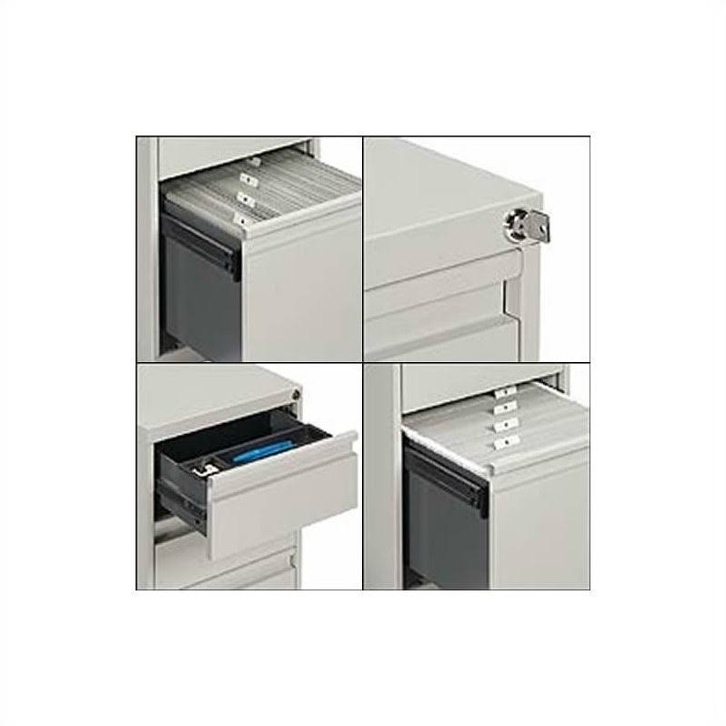 Black 3 Drawer Vertical Metal File Cabinet M823234