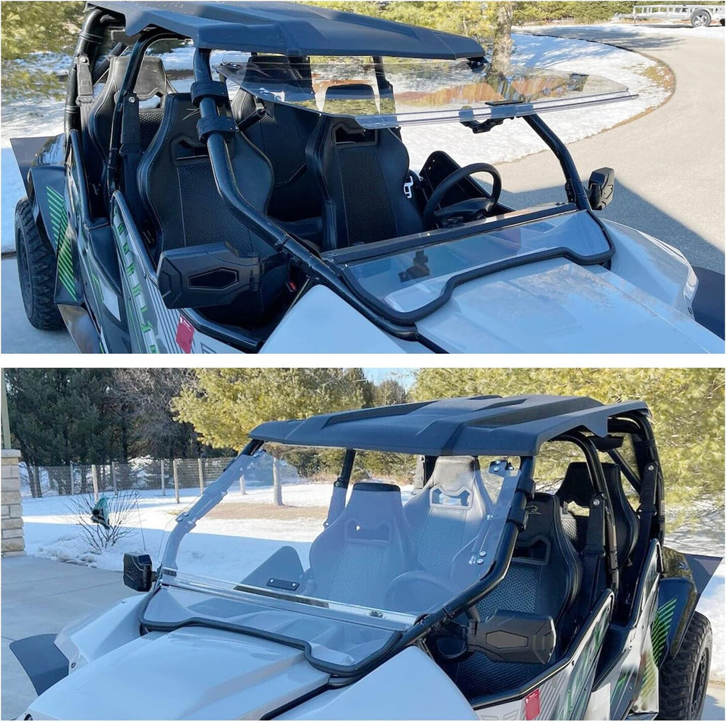 Scratch Resistant 3-in-1 Flip Clear Windshield U673