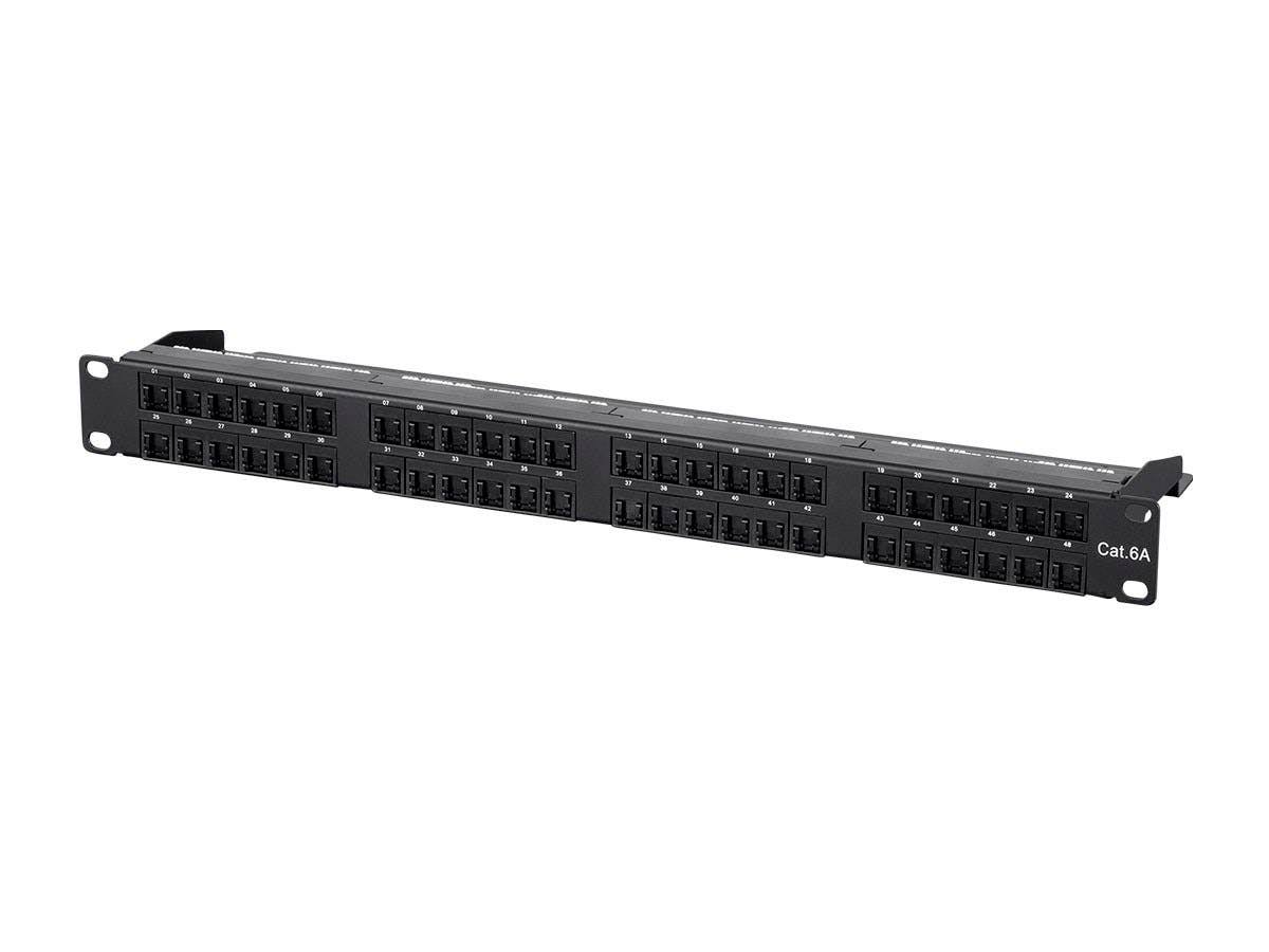 Cat6a UTP Patch Panel - 48 Port, 1U Q621223