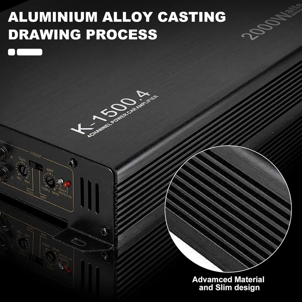 2000W 4 Channel Car Amplifier O848