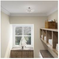 2-Light Ceiling Mount, Brushed Nickel K90107