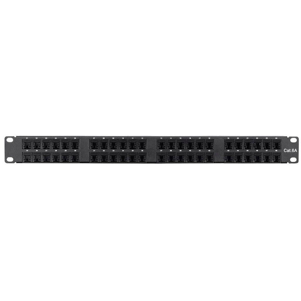 Cat6a UTP Patch Panel - 48 Port, 1U Q621223