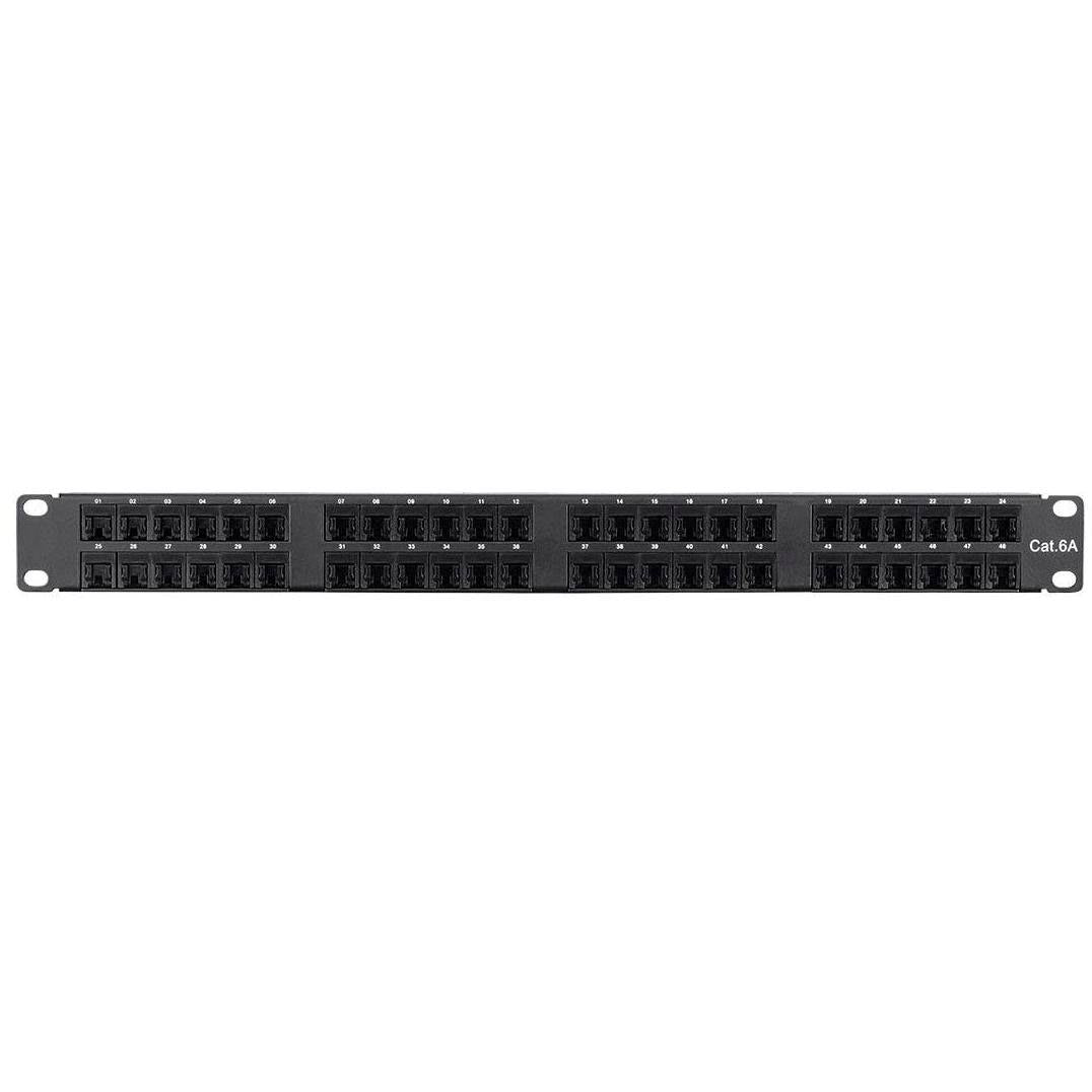 Cat6a UTP Patch Panel - 48 Port, 1U Q621223