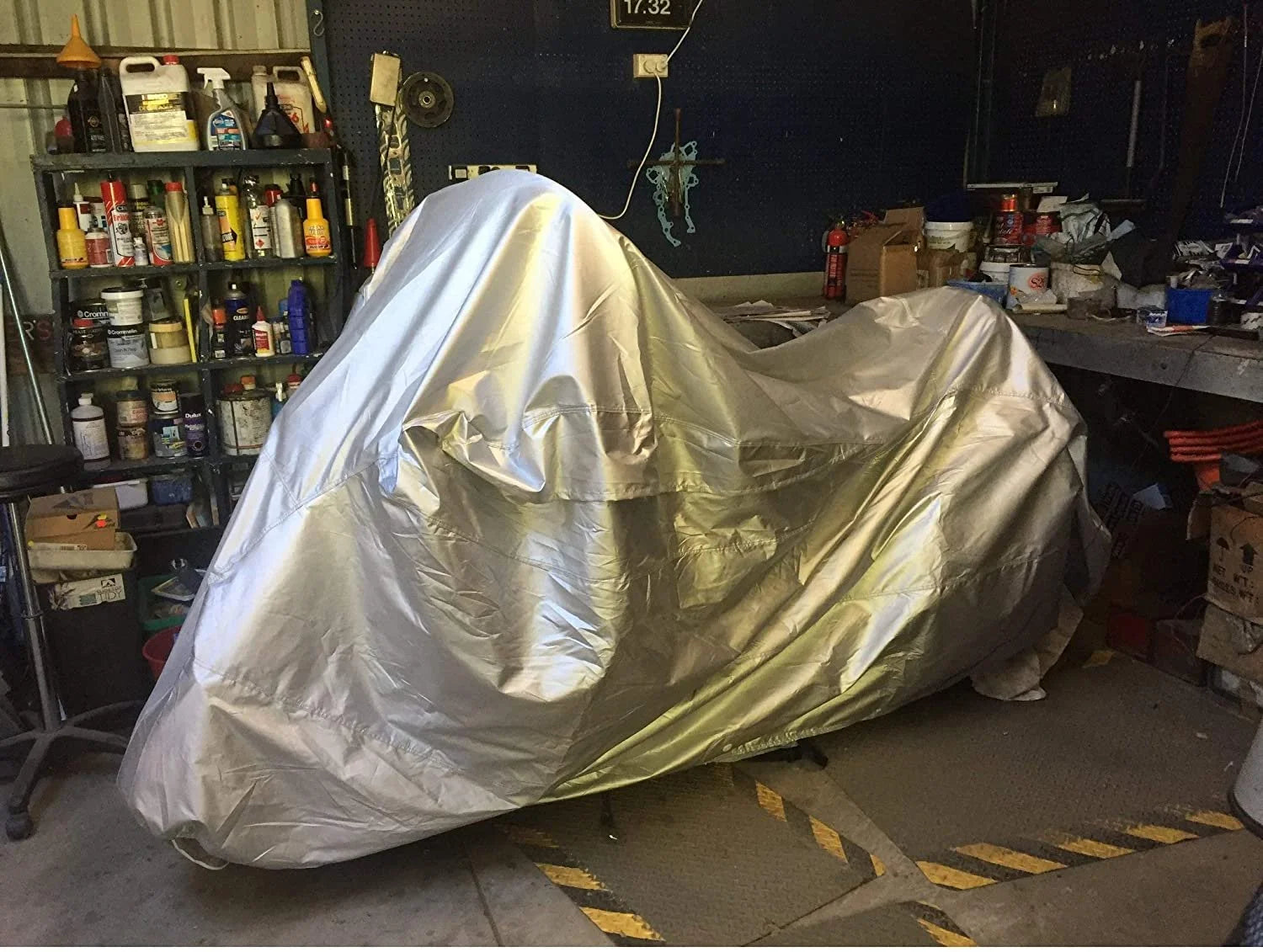 Motorcycle Cover with Securing Straps and Storage Bag E800777
