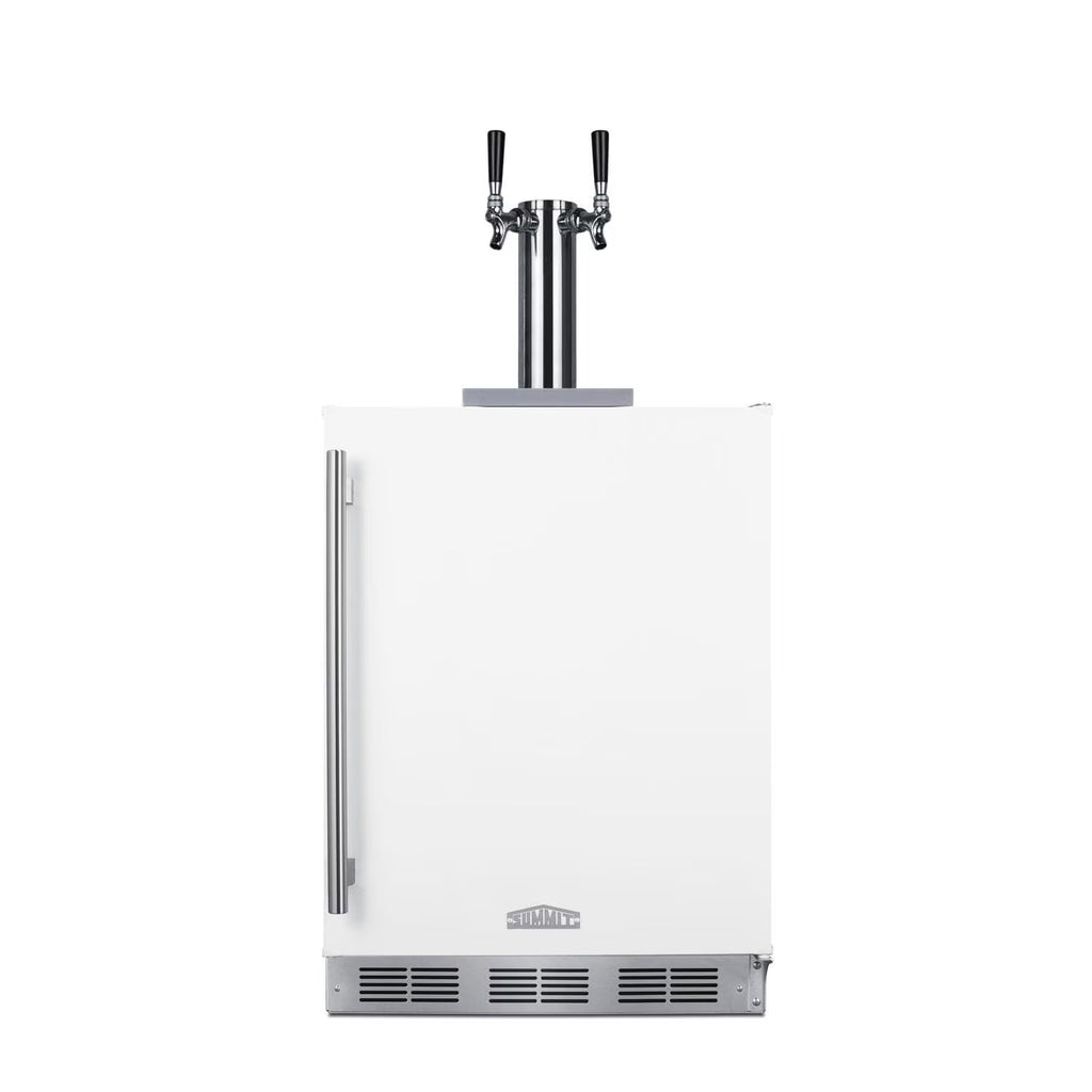 24-Inch Outdoor Rated Double Tap Wine Dispenser / Kegerator N378