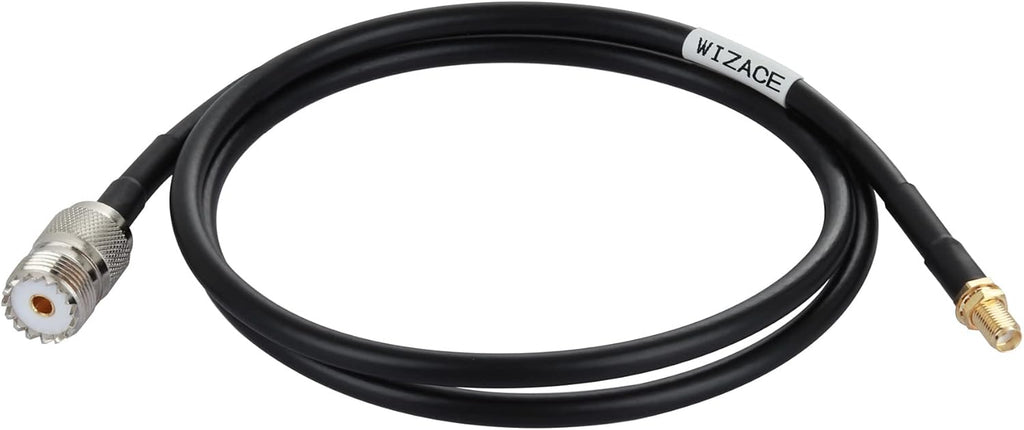 36 ft SMA Female to SO239 Extension Cable, Pure Copper Low-Loss Coaxial Cable, 50 Ohm R520083