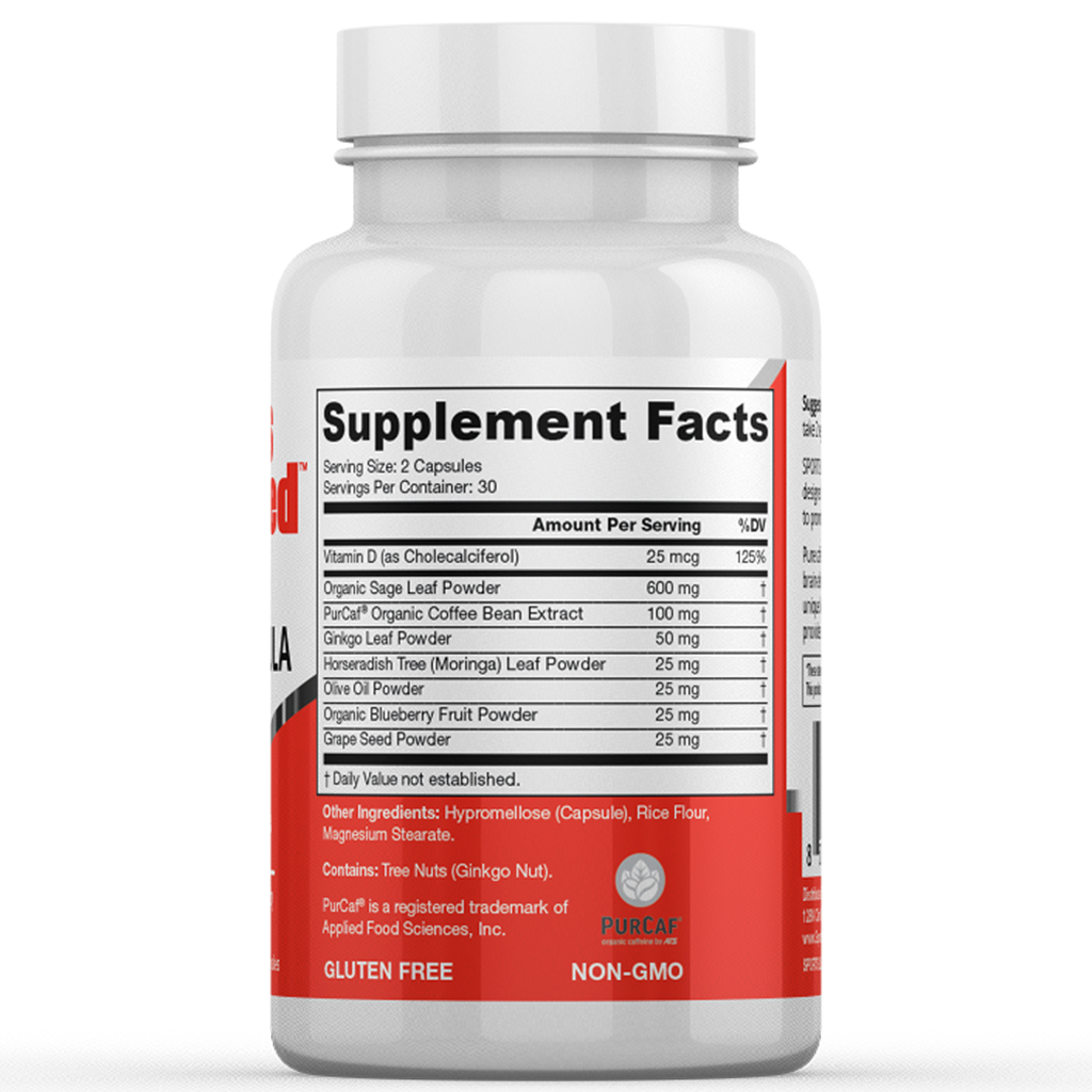 Brain Formula Focus Supplement - 60 Vegan Capsules T9203