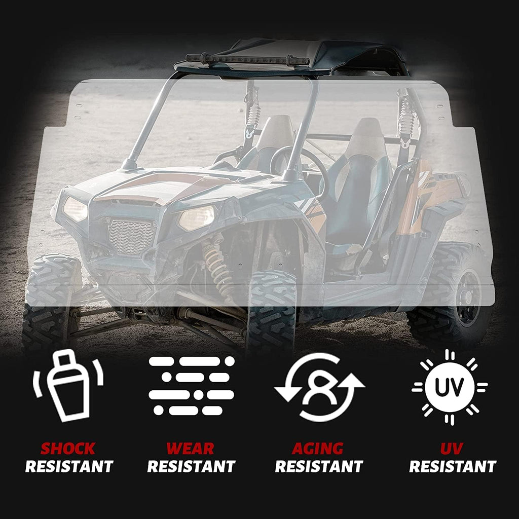 Scratch Resistant 3-in-1 Flip Clear Windshield U673