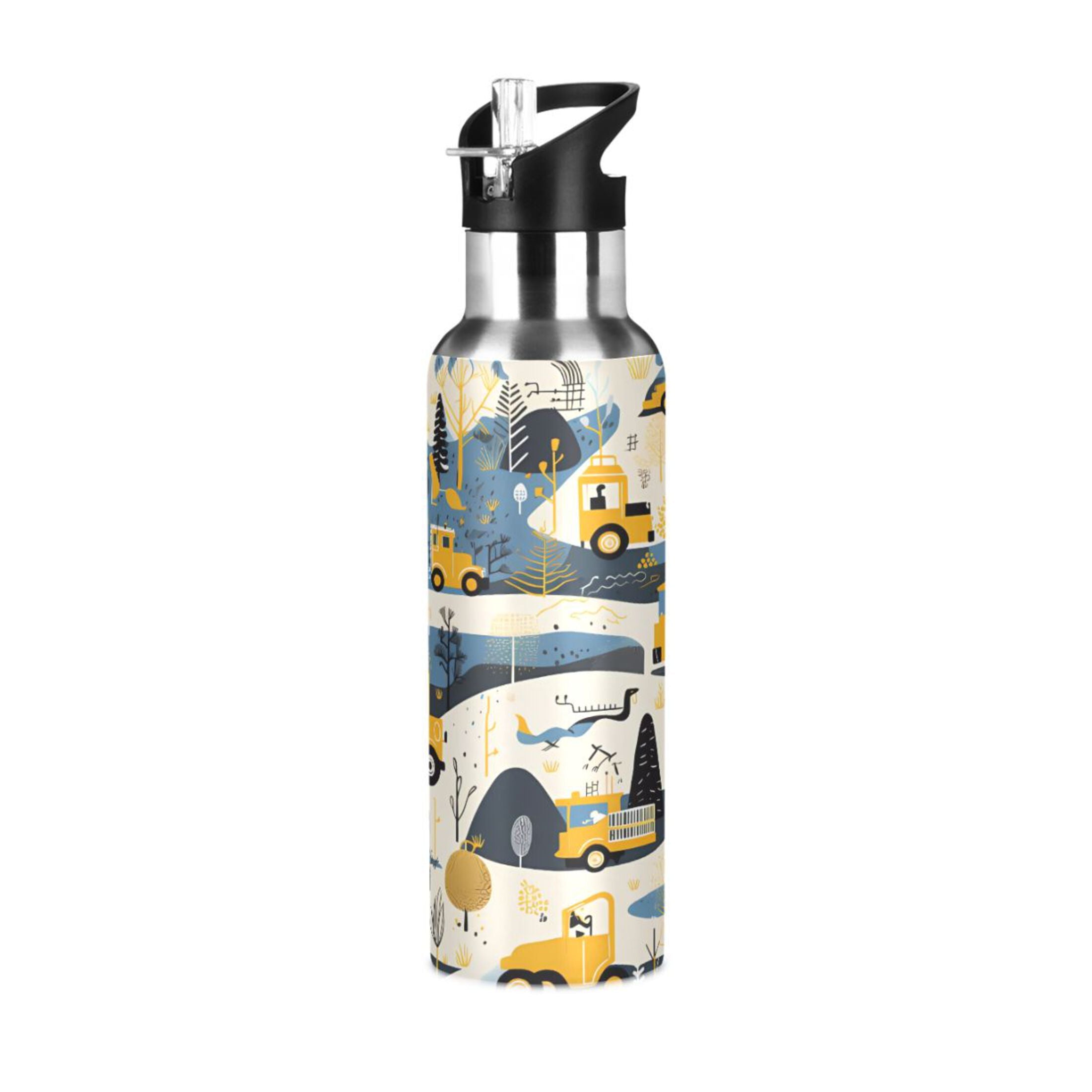 Stainless Steel Insulated Water Bottle with Straw Lid R277930