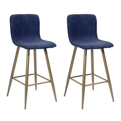 Dark Blue Gold Bar Stool P917868