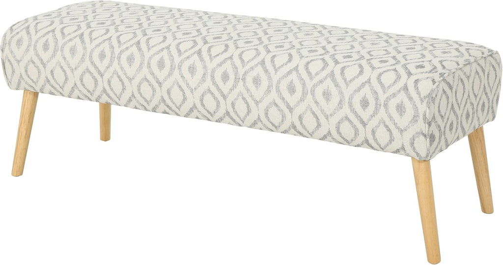 Charcoal Fabric Ottoman Q894