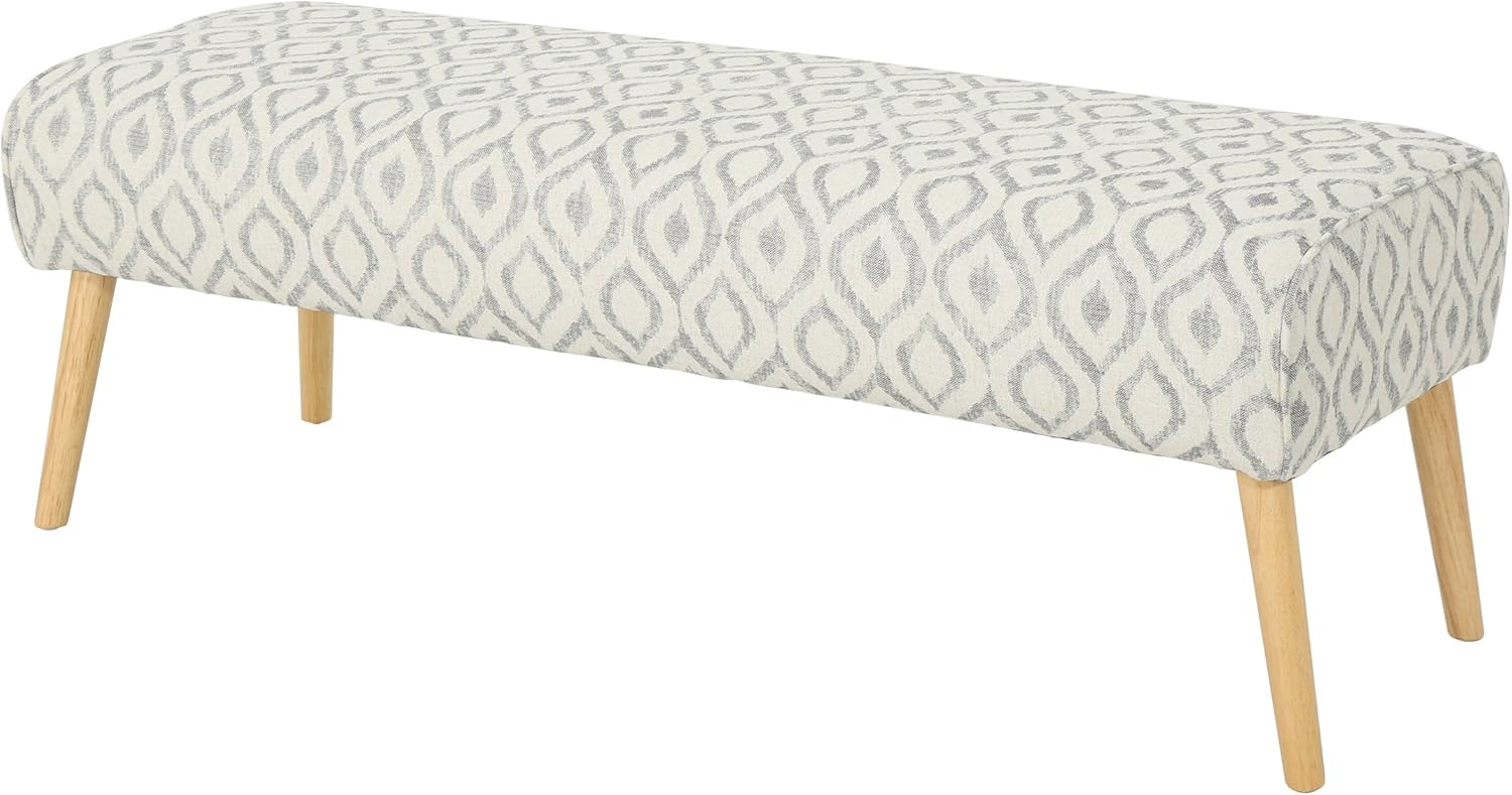Charcoal Fabric Ottoman Q894