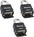 3 Pack Die Cast Combination Padlock E45552
