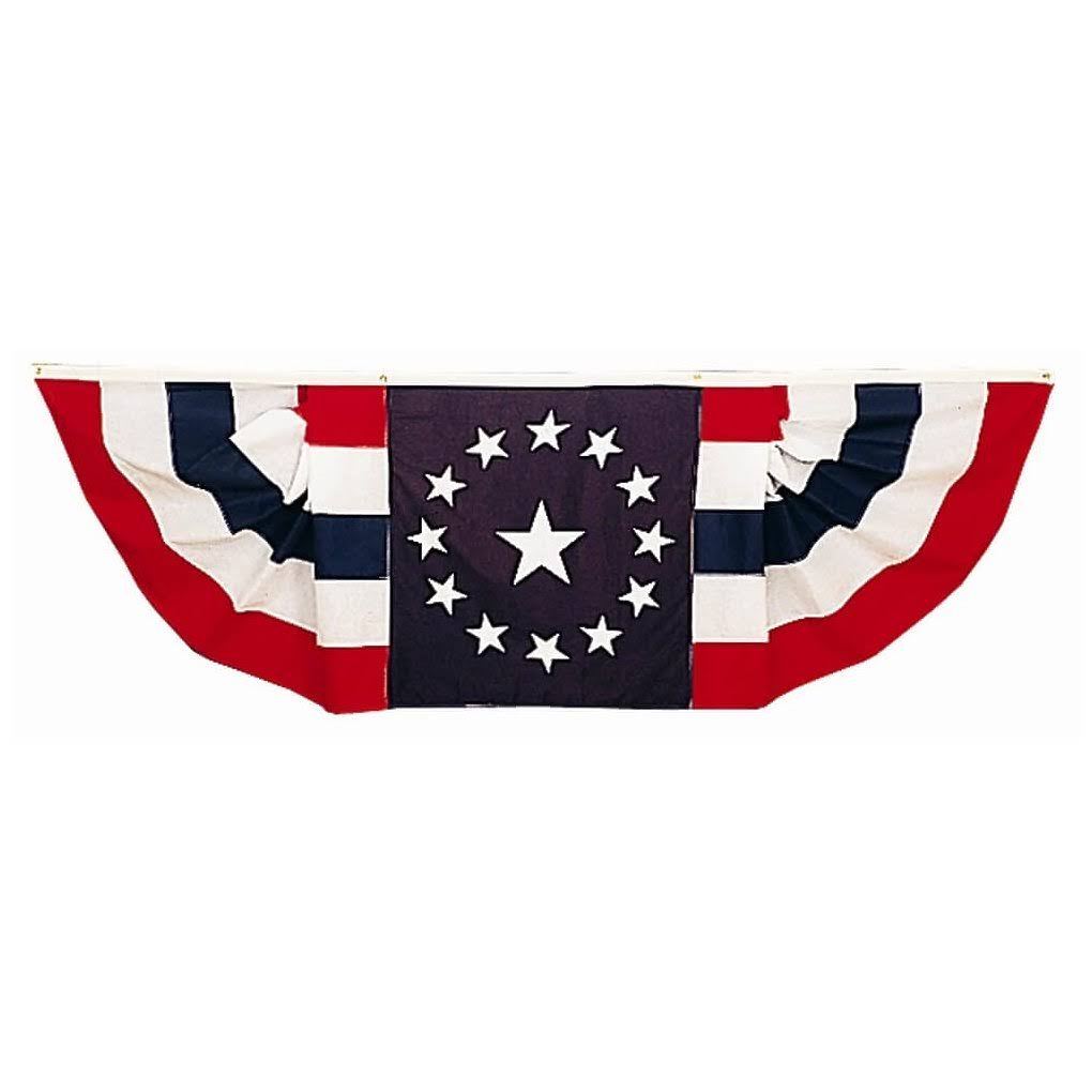 Colonial Star Center Half Fan 3 ft x 9 ft Cotton N812