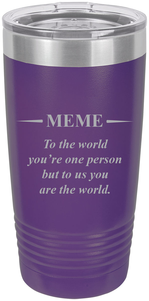 Purple Stainless Steel Insulated Tumbler 20 Oz Travel Coffee Mug U720108