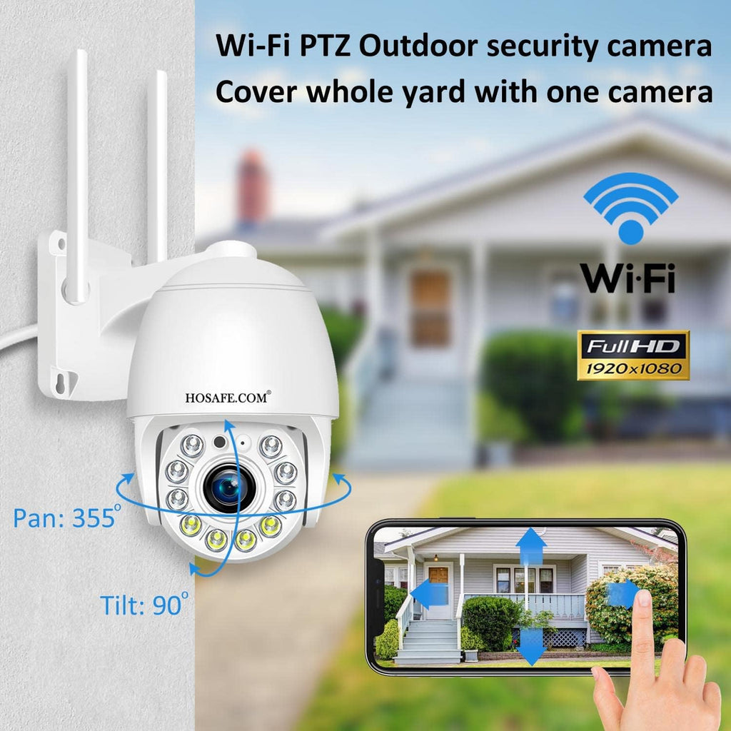 Outdoor WiFi IP Security Camera with Floodlight and Color Night Vision S331465