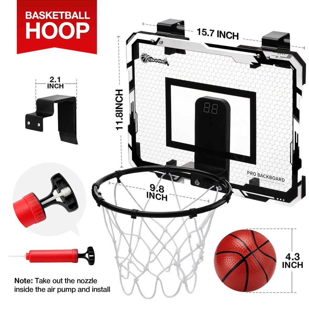 Basketball Hoop Indoor for Kids 15.7" X 11.8" with 3 Balls J922