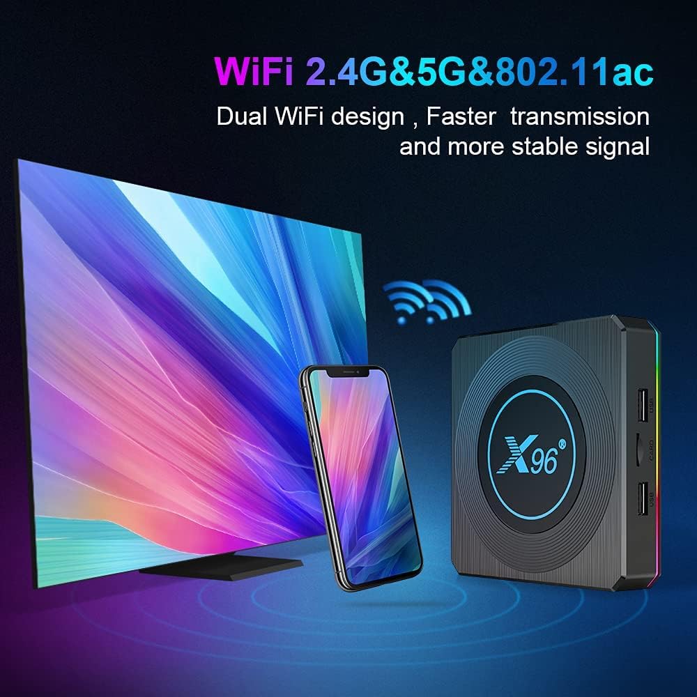 Android 11 TV Box, 4GB RAM 32GB ROM, Pack of 2 J829