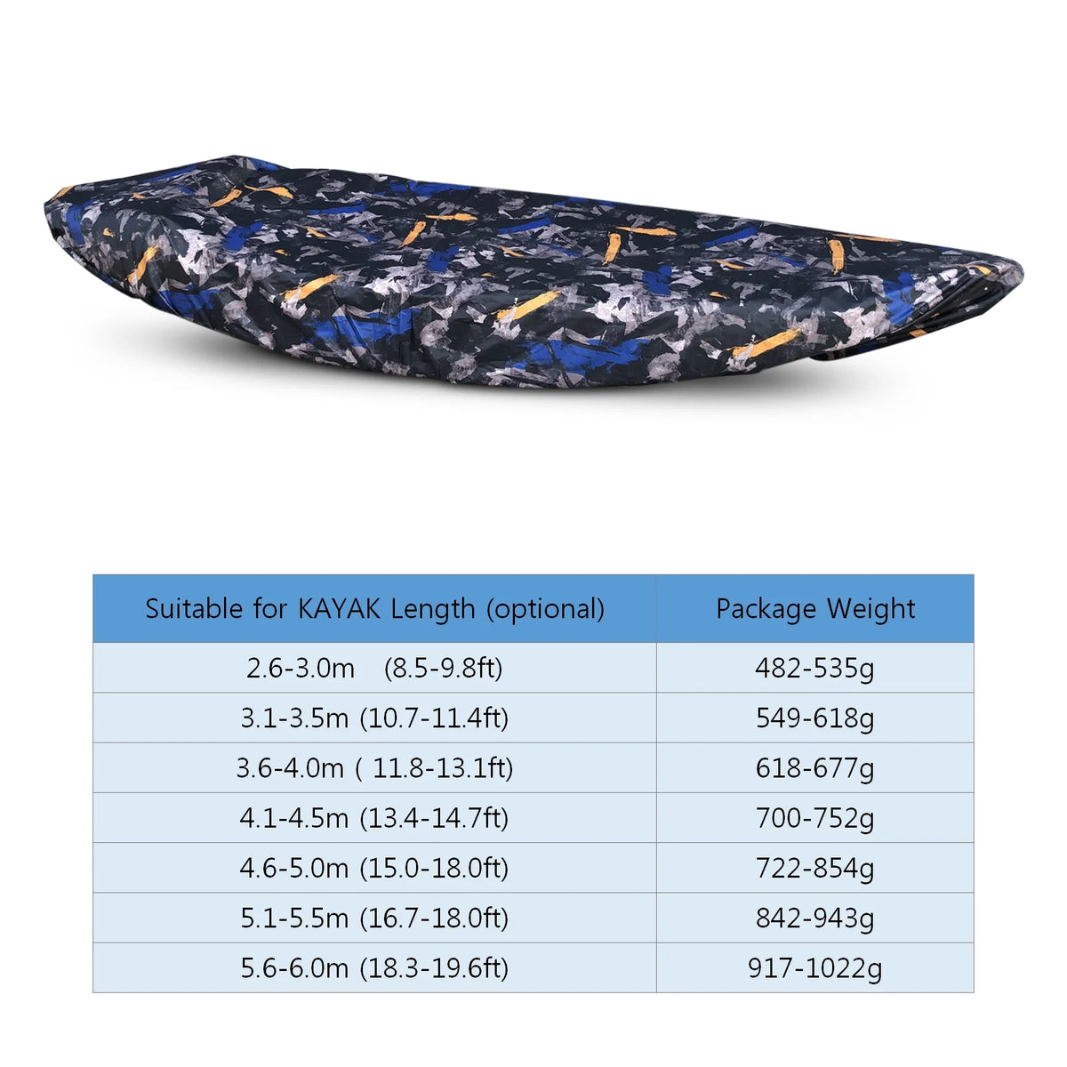 Universal Kayak Boat Cover Waterproof Dustproof Storage Cover F11814
