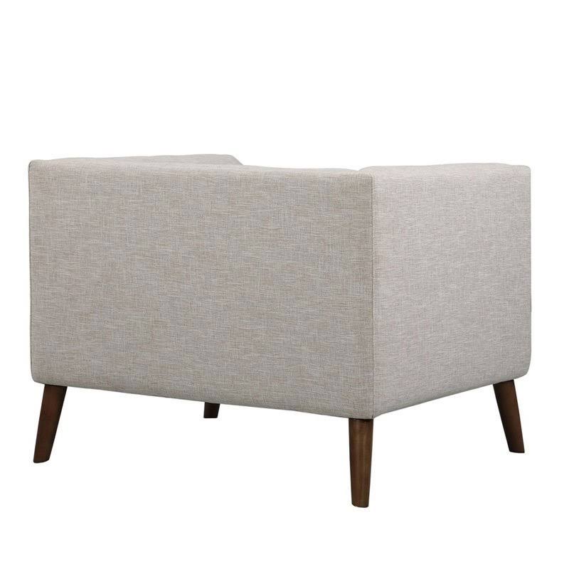 Beige Button Tufted Chair L467