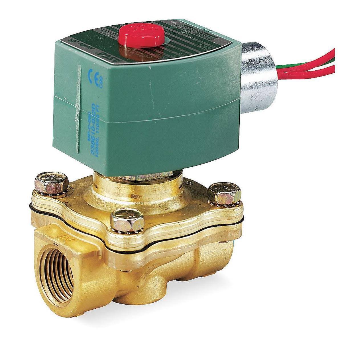 Brass Solenoid Valve, Normally Closed, 1/2x22 Pipe Size X6830