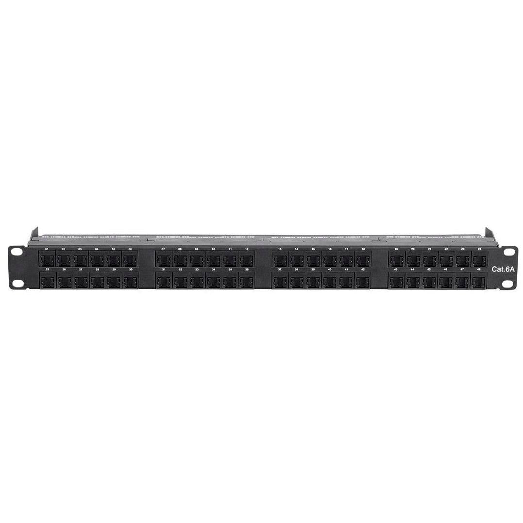 Cat6a UTP Patch Panel - 48 Port, 1U Q621223