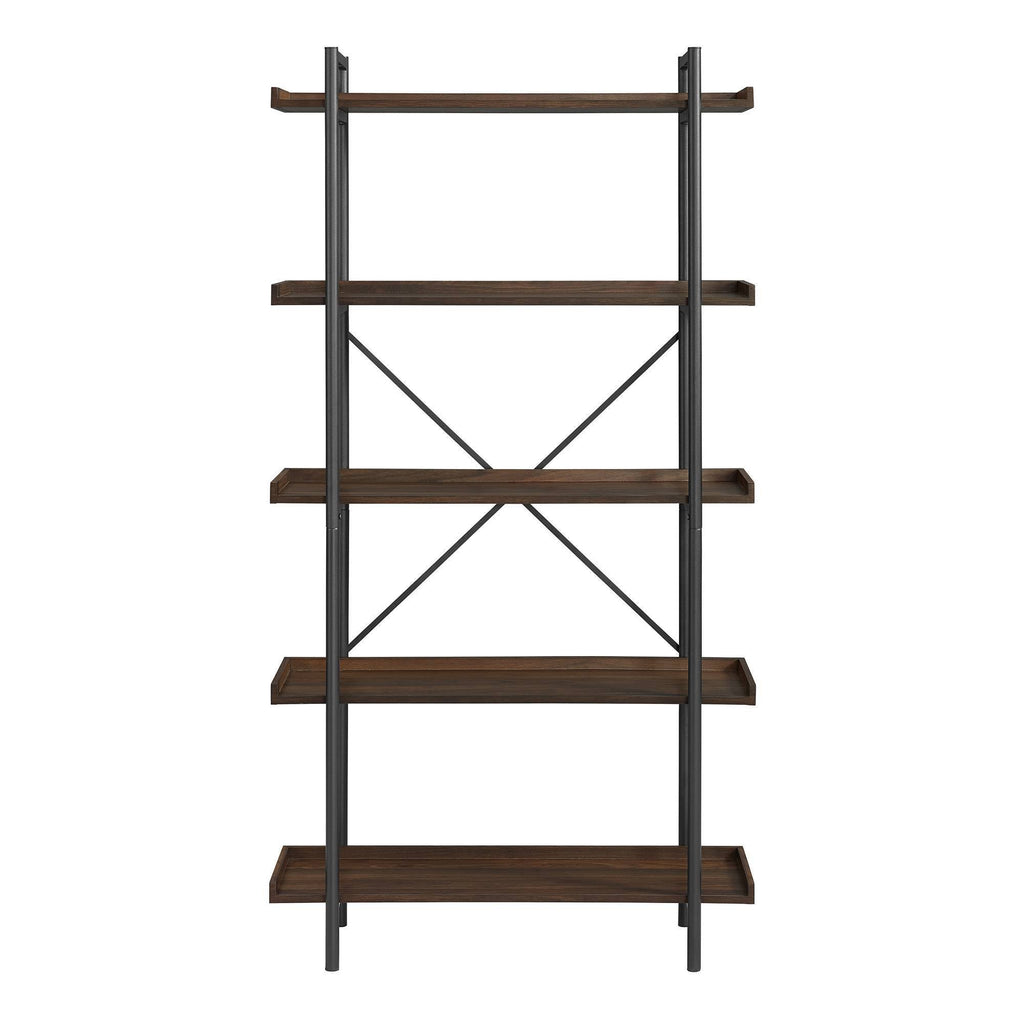 5 Tray Shelf Dark Walnut Bookshelf M69567